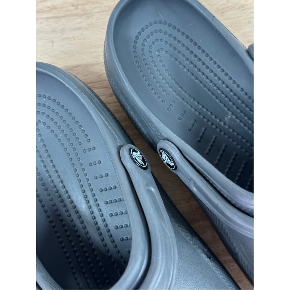 Crocs Classic Slip On Clog Sandals‎ Slate Grey 9 Men 11 Women